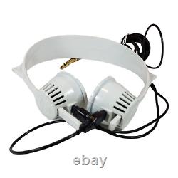 Vintage Sennheiser HD414 Stereo Headphones withBox Rare 1968 White Tested Working