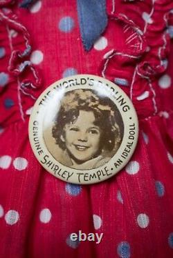 Vintage Shirley Temple Composition Doll 1930s 18 Very Rare Original Box