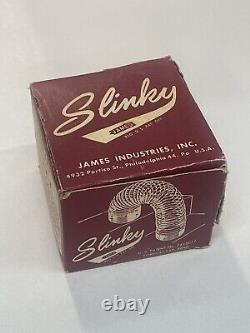 Vintage Slinky Toy in Box 1947 Super Rare Coiled James Industries
