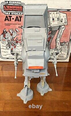 Vintage Star Wars Imperial Walker AT-AT With RARE FRENCH CANADIAN BOX Works 1980