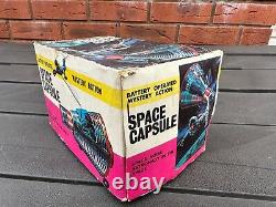 Vintage Tinplate SH Japan United States Space Capsule In Original Box Rare