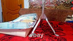 Vintage USSR artificial christmas tree. Aluminum color 47in very rare. Box! New