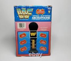 Vintage WWF Hulk Hogan Official Electronic Microphone 6 Sounds RARE in Box