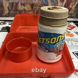 Vintage lunch box RARE NWT 1990 Aladdin The Jetsons Movie plastic thermos 90s