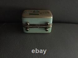 Vintage rare Limoges trinket box peint main African Countries Suitcase