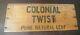Vintage Wood Colonial Twist Tobacco Box. Covington Kentucky. Very Rare