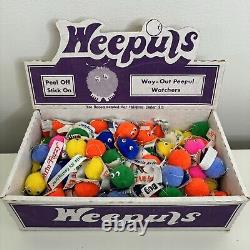 Weepuls Vintage Fuzzy Pom Poms Rare Unique Full Retail Display Box Figures