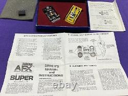 Yellow #4 AURORA AFX Super II, Box, Paper Work, Vintage Slot Car Rare Oil Wrench
