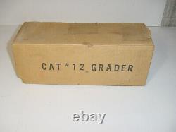 1/24 Vintage Cat #12 Road Grader Par Reuhl (1950) Withbox! Rare
