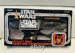1977 Star Wars Kenner Luke Skywalker Utility Ceinture + Boîte Vintage Canadienne Rare