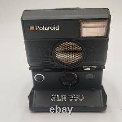 Appareil photo Polaroid SLR680 vintage des années 1980 rare avec boîte d'origine