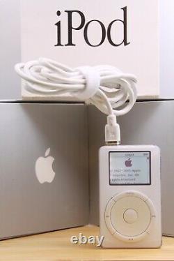 Apple Ipod Classic 1ère Génération 5 Go Dans Original Box Rare Vintage