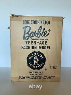 Barbie #1 Boîte À Livraison Mattel 1958 Vintage Rare