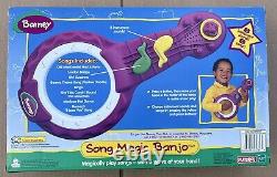 Barney The Dinosaur Vintage Chanson Magique Banjo 1998 Hasbro Playskool Rare Nib
