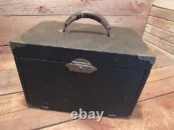 Boîte À Outils Pour Machiniste En Bois Rare Vintage Avec Boîte À Outils Eagle Lock Beautiful Outil Box