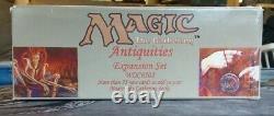 Boîte Booster Antiquuites Vide 1993 Very Rare Mtg Magic The Gathering Vintage