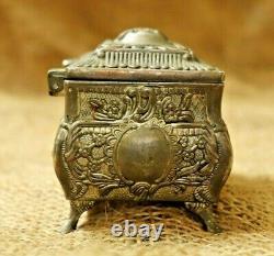 Boîte à bijoux vintage, boîte à bijoux rare, boîte charmante, boîte en métal antique