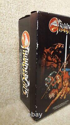 Boîte à chaussures rare vintage Thundercats 1986 Telepix Telepictures Snarf Jaga Wily Cat