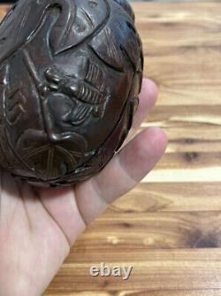 Boîte à insectes en forme de cœur en bois rare fait à la main de style vintage et mystique