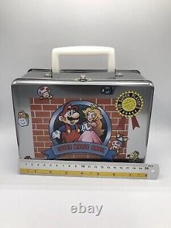 Boîte à lunch en métal Super Mario de NINTENDO Vintage FAMICOM Showa Japon Rare