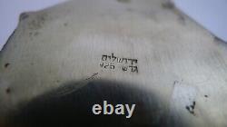 Boîte de Tzedakah Judaica rare en argent massif 925 filigranée faite à la main de style vintage
