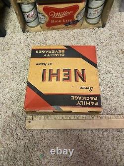 Boîte de carton publicitaire ancienne vintage Nehi Soda Box Bottle Box Rare