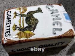Boîte de cigares publicitaire en céramique Camel VINTAGE collection rare
