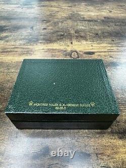 Boîte de montre Rolex des années 70 rare et vintage Montres S. A. Genève Suisse 68.00.2 Original