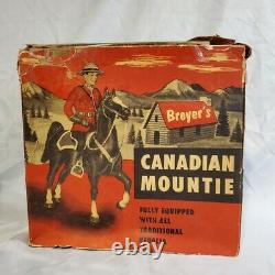 Breyer Vintage Canadian Mountie & Fury Prancer Avec Box Nan Qualifié! Rare