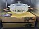 Casserole Vintage Pyrex Golden Tulip Avec Support Et Couvercle 2 Qt Complet Dans Sa Boite Rare