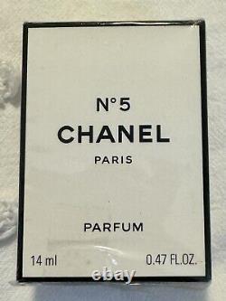 Chanel No. 5 PURE Parfum (14 ml) VINTAGE Neuf et SCELLÉ dans sa boîte! Rare Gem Mint