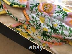 Couverture Vintage Fieldcrest Enchanted Evening 80x90 florale neuve dans sa boîte rare des années 1980