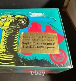 E. T. The Extra-terrestrial 1982 Monty Gum Factory Seeled Vintage Box Rare Nouveau