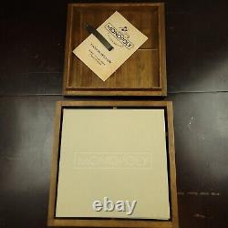 Édition vintage Monopoly dans une boîte en bois de Restoration Hardware, RARE 2010 Parker Bros
