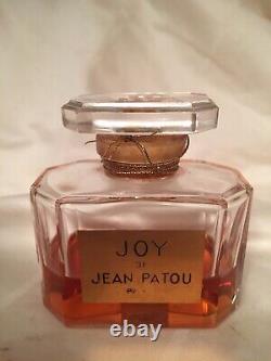 Extrêmement Rare Vintage 1930 Jean Patou Joy Pure Parfum 1 Oz Scellé En Boîte En Lg