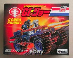 Gi Joe Arah Takara Japon 1986 Misb Nouvelle Boîte Scellée E-21 Cobra Ferret Millésime Rare