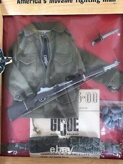 Gi Joe Vintage Extremeley Rare Fenêtre De Combat Boîte Avec Le Super Rare Cloth Ammo B