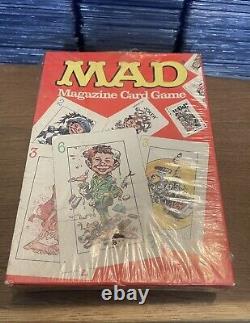 Jeu de cartes MAD Magazine Vintage 1980 de Parker Brothers COMPLET NEUF SOUS BLISTER RARE