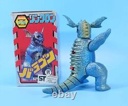 Jouets Kaiju Bullmark Vintage du Japon des années 1970 dans la boîte Baragon Rare Collection