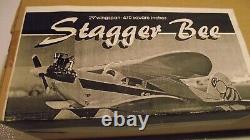 Kit D’avion Stagger Bee R/c, Modèle Vintage Rare, New In Box, Clancy Aviation