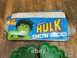 L'incroyable Hulk Snow Shoes + Box Vintage 1980 Rare