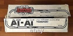 Marcheur impérial AT-AT de Star Wars vintage avec boîte rare canadienne-française fonctionne en 1980