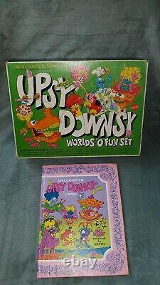 Mattel 1969 Upsy Downsy Worlds O Fun Giftset W Box Rare Jeu De Société Vintage