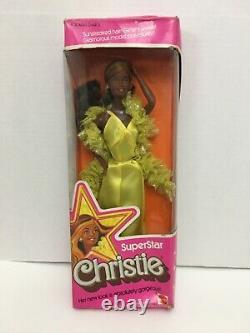 Mattel Rare Vintage 1976 Superstar Christie 9950 Dans La Boîte