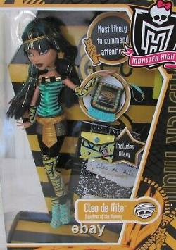 Monster High Cleo De Nile Doll Nouveau Dans La Boîte Réel Doll 2010 Rare