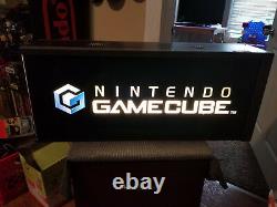Nintendo Gamecube Light Box Rare Inscrivez-vous Translite Afficher Magasin Vintage