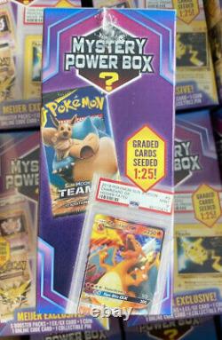 Nouveau Pokemon Mystery Power Box Rare Meijer Graded Cards 125 Vintage Packs 110