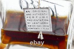 Parfum vintage Lentheric Tweed 1 FL. OZ. avec bouchon en bois scellé et boîte rare
