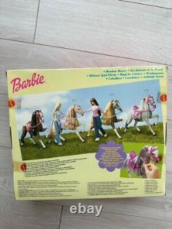 Poupée Barbie Blanche Vintage de 2001 avec Cheval et Boîte Rare