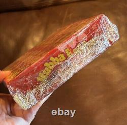 RARE! Boîte d'affichage scellée de chewing-gum à la framboise HUBBA BUBBA! Vintage des années 1980 NOS